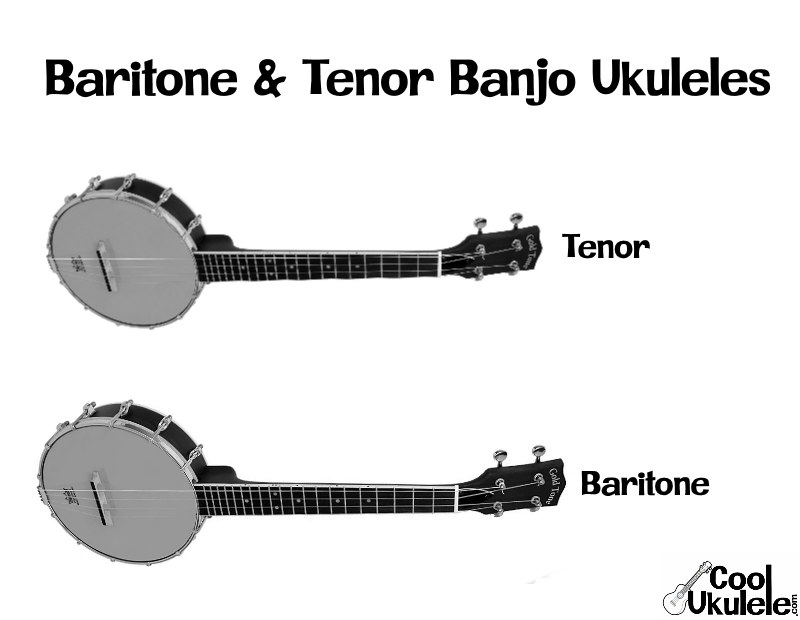 Baritone and Tenor Banjo Ukuleles