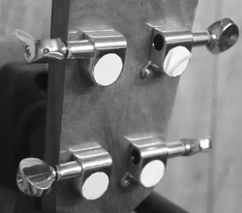 Baritone Ukulele Sealed Gear Tuners Close up